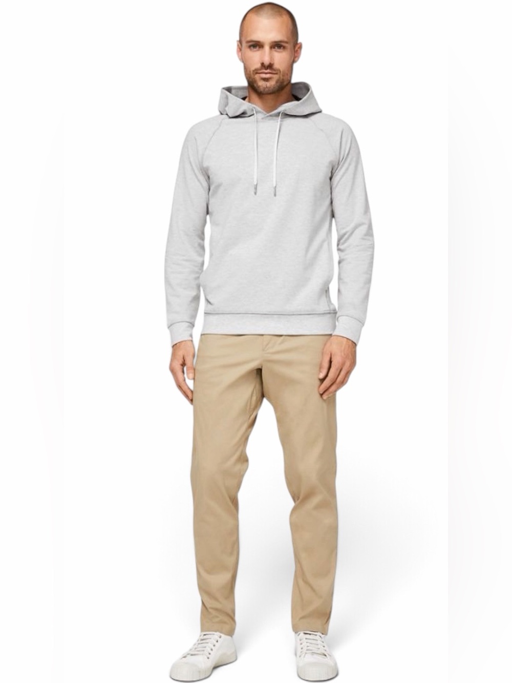 Lululemon – City Sweat Pullover Hoodie – Heathered Ultra Light Grey – Sz. XL